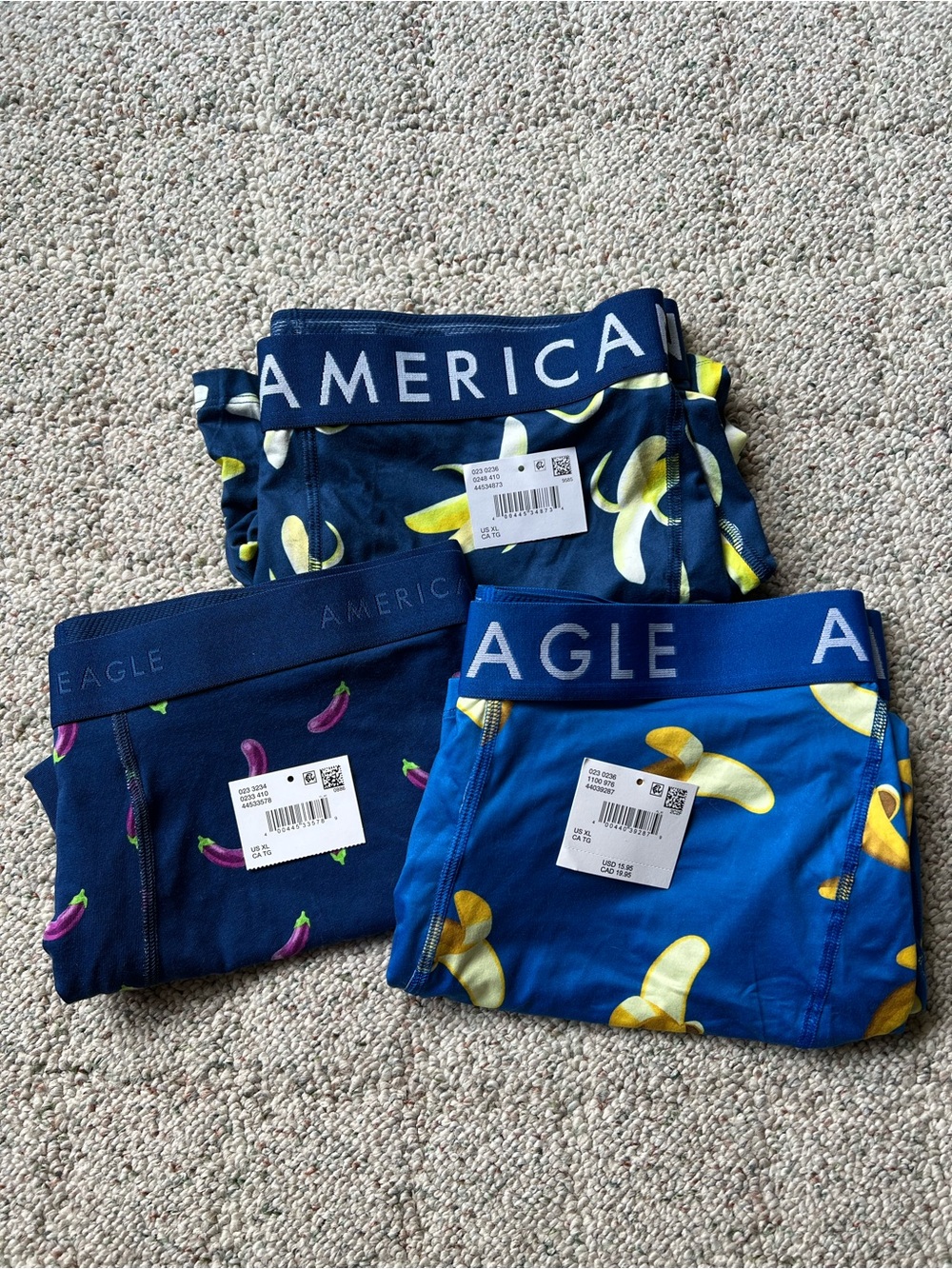XL American Eagle Men’s Boxer Briefs Bundle